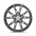 thumbnail image 3 of Niche M220 Gemello 20X9 5X120 35Et 66.56Cb Gloss Anthracite Machined Wheel, 3 of 3
