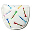 thumbnail image 2 of Magnetic Closure Golf Head Cover Portable Golf Putter Cover White, 2 of 5