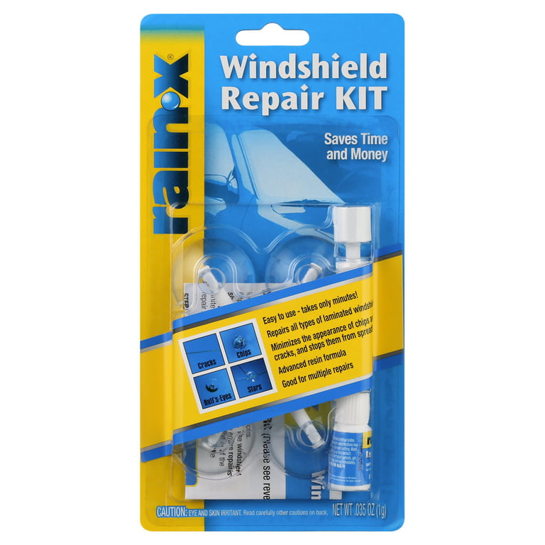 QUIXX 10210 Windshield Repair Kit Is the Cost-Effective fix for chips,  cracks, bulls-eye, and star-shaped damage to windshields. Use on Your