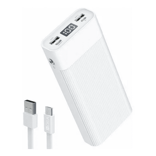 Batería Portátil Power Bank Malubero 20000mah Blanca Malu1368