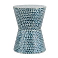 thumbnail image 2 of Banqueta de Mesa de Acento Benjara Ivy Luxo 50cm Mosaico Branco e Azul, 2 of 6