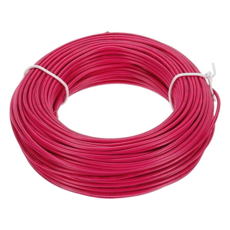 22 AWG Gauge Stranded Hook Up Wire, 100 ft Length, Red, 0.0253 Diameter,  UL1007, 300 Volts