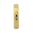 thumbnail image 5 of Gold Plated 8mm Tungsten Carbide Wedding Band Classic Half Dome Single CZ, 5 of 6