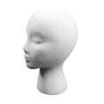 thumbnail image 3 of Cabeza de maniquí de espuma, modelo de exhibición de sombrero multiusos estable, soporte de exhibición Blanco Yinane Sostenedor del sombrero del maniquí, 3 of 8
