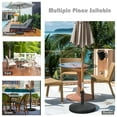 thumbnail image 6 of Gymax 49 lbs Round Resin Patio Umbrella Base Stand Holder w/ Adjustable Knob, 6 of 10