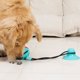 thumbnail image 4 of Juguete para perros resistente a masticar y molar, artefacto de alivio para mascotas, cachorro se muerde a sí mismo, juega al tira y afloja, tira de la bola con fugas de comida, 4 of 5