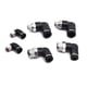 thumbnail image 1 of 2 unids negro 4 6 8 10 12 mm Tubo a conectores de tubo neumáticos Codo de codo Accesorios de aire M5 1/8 "1/4" 3/8 "1/2" Hilo masculino, 1 of 4
