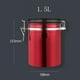 thumbnail image 5 of Bote de café hermético Recipiente De Acero Inoxidable Para Café Con Cuchara 1500ml Rojo 1500ml rojo Magideal Bote de café hermético, 5 of 6
