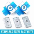 thumbnail image 2 of 5pcs M8 Slot Channel Nut Suits T Nut Hammer Head Sliding Carbon Steel T Slot Nut Fasteners For Platform Roof Rack Dropship, 2 of 5