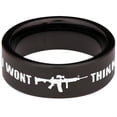 thumbnail image 4 of Think Twice Tungsten Carbide Ring, 4 of 9