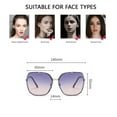 thumbnail image 2 of Gafas de sol polarizadas de montura grande Gafas de sol de personalidad europea y americana, fabricadas en TAC y metal, 2 of 5