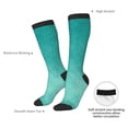 thumbnail image 4 of Balery Teal Turquoise1 Calcetines novedosos Calcetines deportivos Calcetines hasta la rodilla Calcetines de algodón Calcetines originales y geniales, 4 of 6