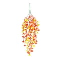 thumbnail image 2 of weibbin 1PCS Artificial Fake Hanging Flowers Plants for Outdoor Fall Autumn Decoration,Faux Silk Flower in Planter UV Resistant Look Real for Home Outside Porch Garden Yard Patio Decor, 2 of 8