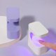 thumbnail image 2 of Fast Start USB Nail Curing Lamp 6 Beads 45S 60S Timer Portable Light for Gel Polish DIY Art Manicure Accessories White, 2 of 4
