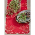 thumbnail image 2 of Fennco Styles Cupidon Collection Embroidered Cupid Design Table Runner 15 x 108 Inche - Red Table Cover for Home DÃ©cor, Wedding, Banquets, Family Gathering and Special Occasion, 2 of 2