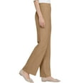 thumbnail image 4 of Qcmgmg Linebalm GlamorEase Pants - Pulisa Heracomfy Perfect Drape High Rise Pull-On Stretch Pants for Senior Women Camel M, 4 of 7