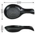 thumbnail image 2 of Jeaker Black Spoon Rest, Platic Spoon Holder, Kitchen Utensil Holder Pack of 2, 2 of 7