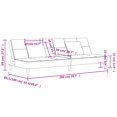 thumbnail image 4 of vidaXL 2-Seater Sofa Bed with Two Pillows Dark Green Velvet, 4 of 5