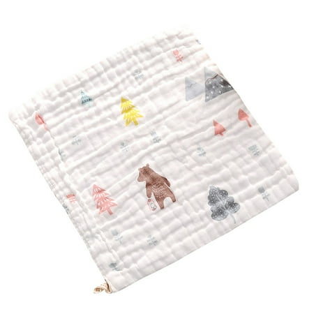 

Relanfenk Toddler Baby Bib Cartoon Printing Cotton Soft Saliva Towel Handkerchief Face Towel Bibs
