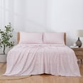 thumbnail image 2 of Modern Threads 4-Piece Sweet Rose Silky Soft Microfiber Adult Sheet Set, Blush, Queen, 2 of 6