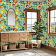 thumbnail image 4 of Peel and Stick Wallpaper Tropical Fruit Bananas Pineapple Pomegranate Citrus Wall Mural 23.6in x 9.8ft Self Adhesive Removable Wall Paper Renter Friendly Wallpaper for Kids Bedroom Kitchen Nursery, 4 of 8