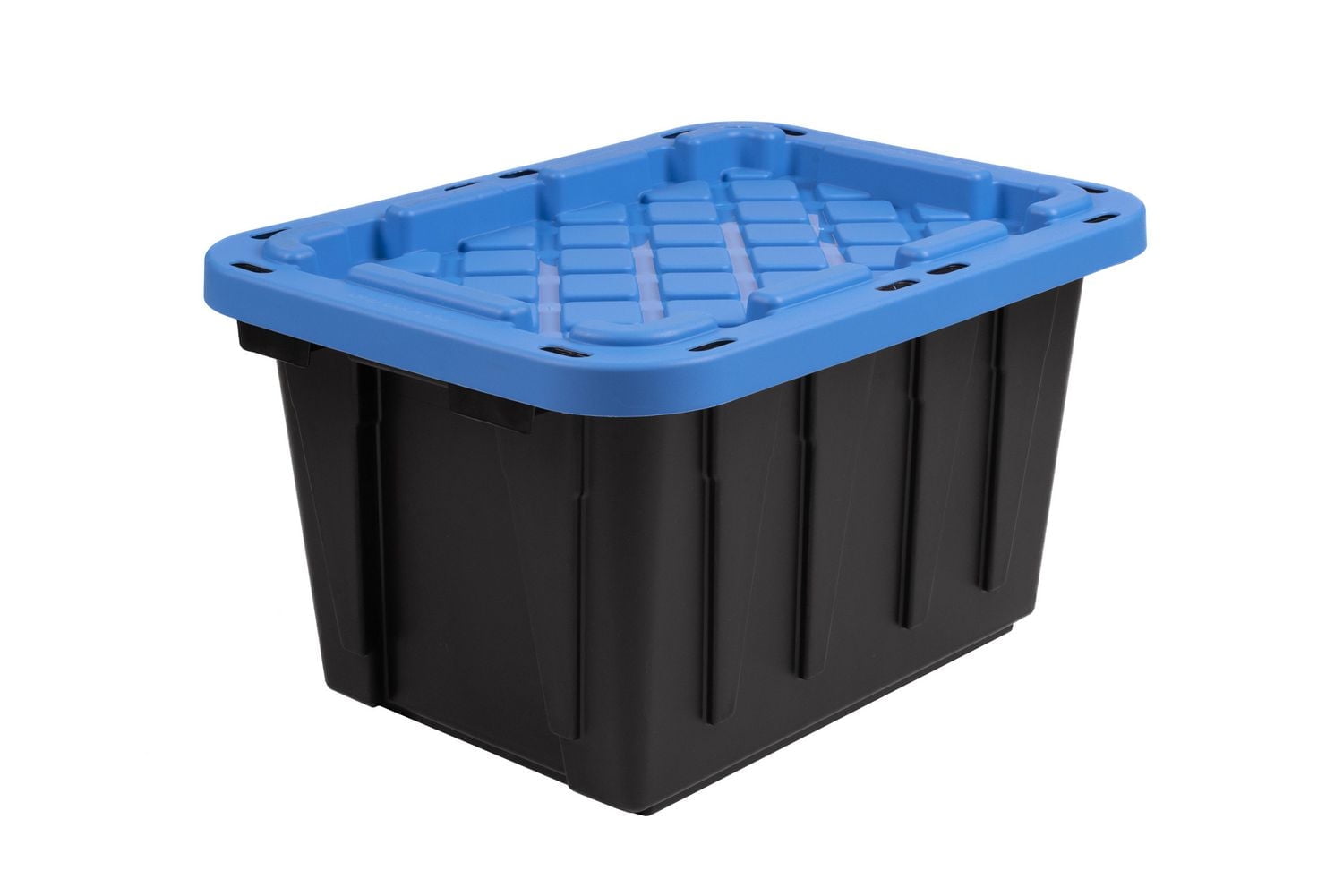 Ramtuff Strong Box 45-L Black and Blue Lid, Ramtuff Strong Box 45L Blue Lid