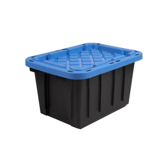 Ramtuff Strong Box 45-L Black and Blue Lid