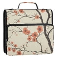 thumbnail image 5 of FORMRS Zipper Binder with Shoulder Strap 2-inch Ring 500 Sheet Capacity File Bag, Light Red Flowers, 5 of 5