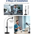 thumbnail image 4 of Webcam Stand Goose-Neck Mount Stand Upgraded Desktop Stand for Webcam C922 C930e C920S C920 C615 and Other Webcam with 1/4" Thread, 4 of 4