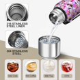 thumbnail image 3 of Modern 20oz Stainless Steel Thermal Bottle with Tea Filter and Cup Lid, Vacuum Insulated Coffee Mug with 316L Inner Liner, Leakproof Travel Thermos for Office, Commute & Outdoor, 3 of 7