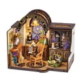thumbnail image 4 of Kit de casa de muñecas en miniatura de madera para hacer mismo, rompecabezas 3D, casa de muñecas, kit de muebles en miniatura creativos, kits de, 4 of 9