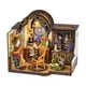 thumbnail image 4 of Kit de casa de muñecas en miniatura de madera DIY, rompecabezas 3D con luces LED y muebles Casa del libro, 4 of 9