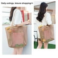 thumbnail image 6 of Large Mesh Tote Bag for Everyday Use Lightweight Breathable Open Weave Design with Dual Shoulder Straps for Women Men, 6 of 6