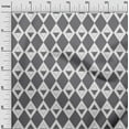 thumbnail image 3 of oneOone Silk Tabby Gray Fabric Check Argyle Sewing Craft Projects Fabric Prints By Yard 42 Inch Wide, 3 of 4