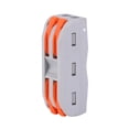 thumbnail image 4 of 28 Uds Conector De Cableado Conductor 2 Posiciones Compacto Naranja Retardante De Llama Nylon 11-28AWG PCT-2-2, 4 of 7