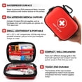 thumbnail image 3 of Mini Trousse de Premiers Soins, 100 Pcs Étui Rigide Résistante à l'Eau - Parfaite pour les Voyages, l'Extérieur, la Maison, le Camping, la Randonnée (Rouge), 3 of 5