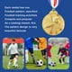 thumbnail image 3 of Medallas de fútbol Medallas de metal Medallas Medallas deportivas para favores de fiesta Gold, 3 of 4