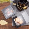 thumbnail image 5 of Foldable Creative Kraft Paper box Wedding Favor boxes Favour box Paper Gift box with PVC Frosted Cover Square Black Finished Product: 8.3x8.3x3.2cm, 5 of 5