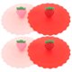 thumbnail image 1 of 4 tapas para tazas, lindas cubiertas antipolvo con formas de frutas, tapas de silicona reutilizables para tazas., 1 of 7