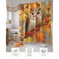 thumbnail image 7 of Fall Maple Shower Curtain Set ，Waterproof Fabric Shower Curtains Leaves Owls Fruits Shower Curtains for Bathroom,Bathroom Decor 66"x72", 7 of 7
