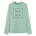 thumbnail image 5 of WEAIXIMIUNG Chandails Grande Taille pour Femmes à Fermeture Éclair, Chandail Décontracté à Col Rond avec Imprimé Lettre, Haut Confortable pour Maman, 5 of 5