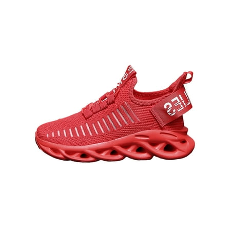 

Woobling Child Durable Wedge Solde Shoes Walking Sweat-wicking Lace Up All Seasons Pure Color Sneakers