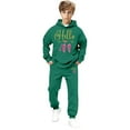 thumbnail image 4 of Angala Valentine's Day Boys Casual Outfit Cartoon Number Print Hooded Sweatshirt And Joggers Comfy Playwear Cute Cozy Babys Outfits 6-7 Years, 4 of 4