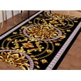 thumbnail image 3 of Greek Pattern Rugs, Trendy Rug, Gold Rugs, Modern Rugs, Decorative Rug, Gift For Her, Luxury Rug, Customs Rug, Machine Washable Rug, 2.6'x9.2' - 80x280 cm, 3 of 5