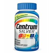 4 Packs Centrum Silver Men 50+ Multivitamin Supplement 200 Tablets Each