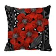 thumbnail image 1 of EREHome Poppies Floral Pillow Case Cover Set 18x18 Inch, 1 of 1