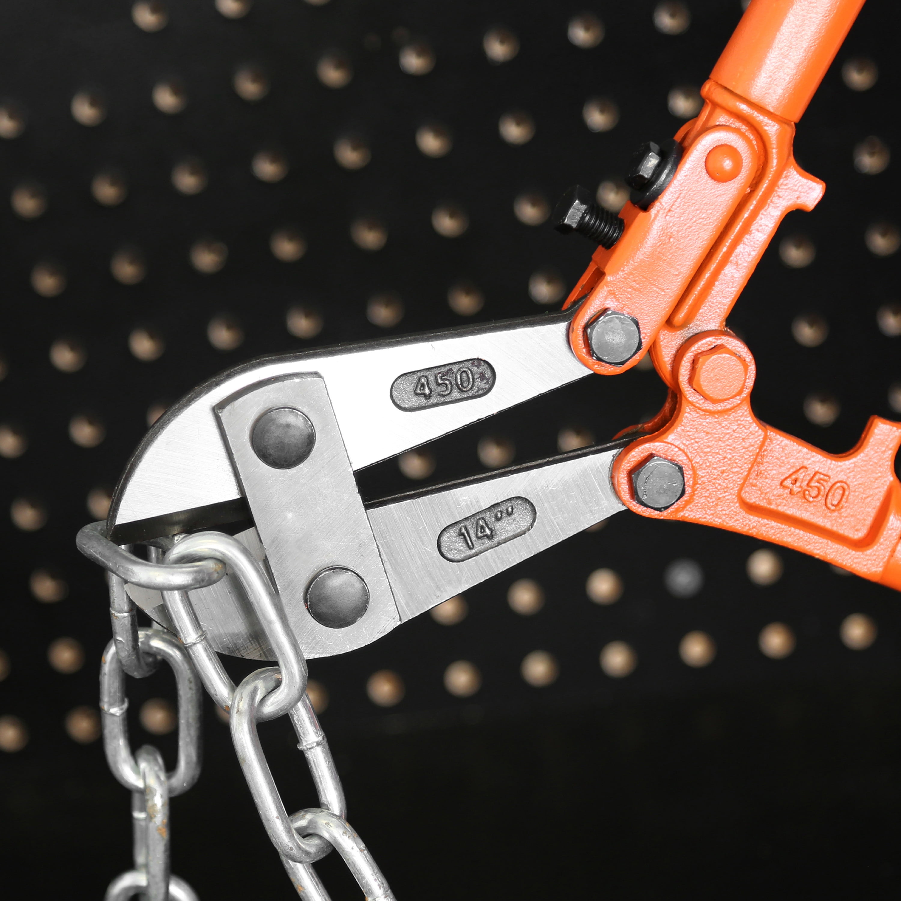 GreatNeck Steel Bolt Cutters, Orange, 14 inch