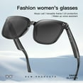 thumbnail image 4 of XAXRE Smart Glasses for Men Women Polarized Sunglasses with Bluetooth Wireless Audio Built-in Speakers Answer/Make Calls Unisex Bluetooth Glasses for Athletic/Outdoor UV Protection and Voice Control, 4 of 8