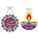 thumbnail image 1 of 30PCS Diwali Festival Ornament Door Hanger Farmhouse Style Diwali Festival Front Door Sign Diwali Festival Decor, 1 of 5