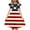 Red-1, variant on Odeerbi Kids Teen Girls Independence Day A-Line Ruffled Dress Summer Patriotic Star Stripe Round Neck Casual Dress with Pockets